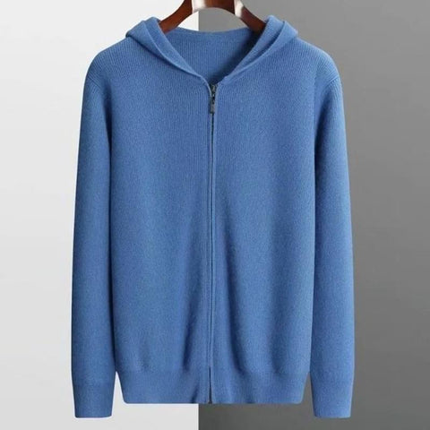 Casual  Zipper Hooded Sweater