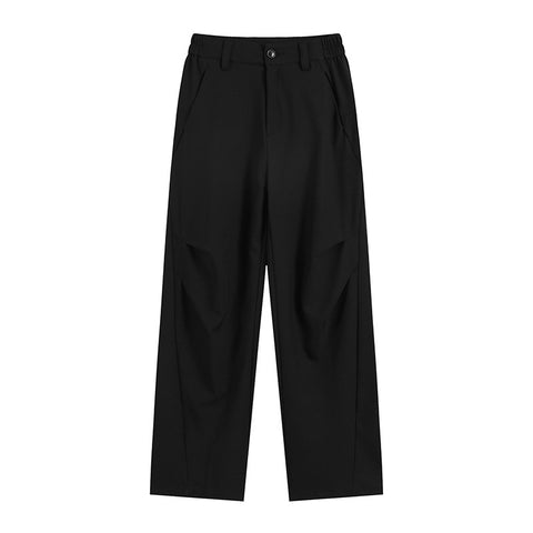 Draped Fabric Smooth Casual Pant