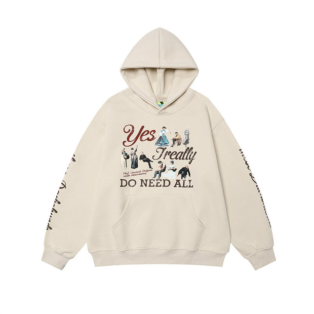 American Retro Distressed Hoodie