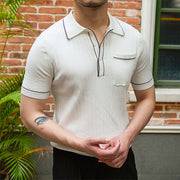Old Money Short-sleeved Polo Shirt