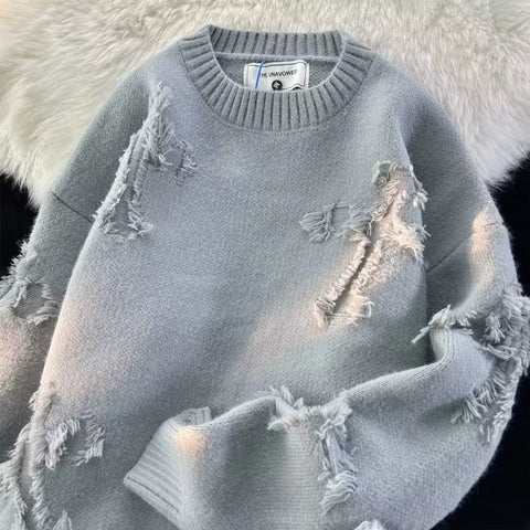 Ripped Knit Sweater