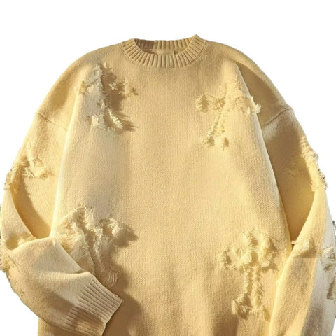 Ripped Knit Sweater