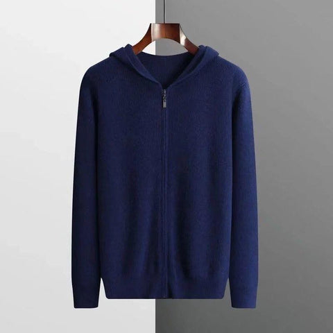Casual  Zipper Hooded Sweater