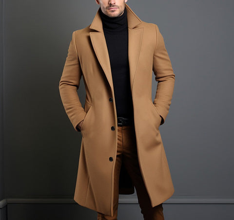 Classic Woolen Overcoat
