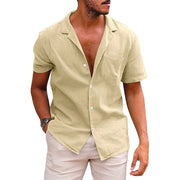 Short Sleeve Casual Button - Down Shirt
