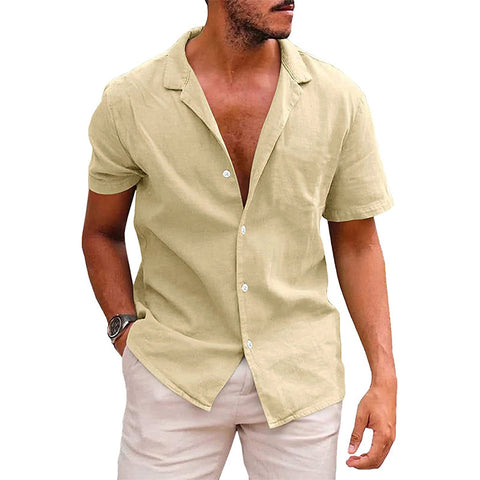Short Sleeve Casual Button - Down Shirt
