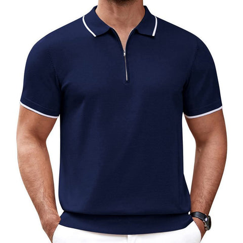Zipper Polo Shirt