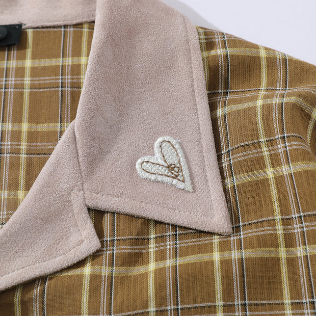Fashion Plaid Short Sleeve Shirt
