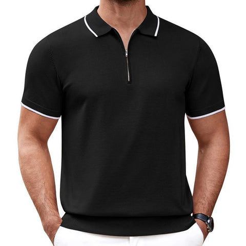 Zipper Polo Shirt
