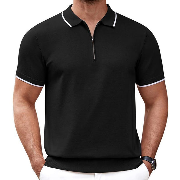Zipper Polo Shirt