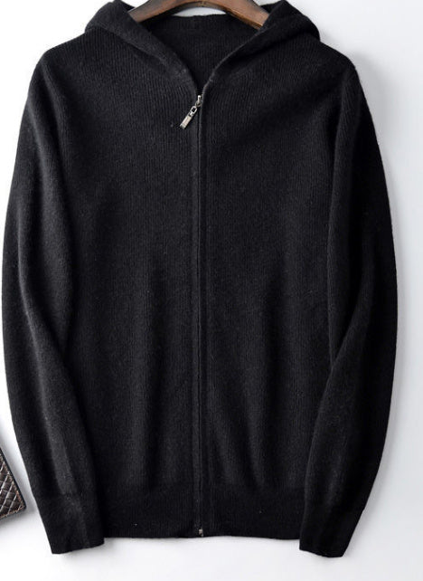 Casual  Zipper Hooded Sweater
