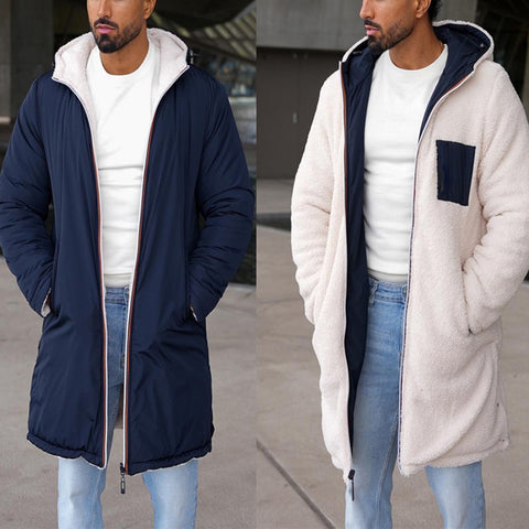 Reversible Hooded Windbreaker Coat