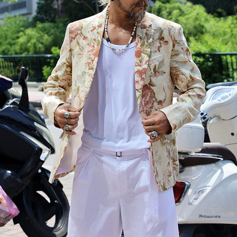 White Casual Summer Blazer