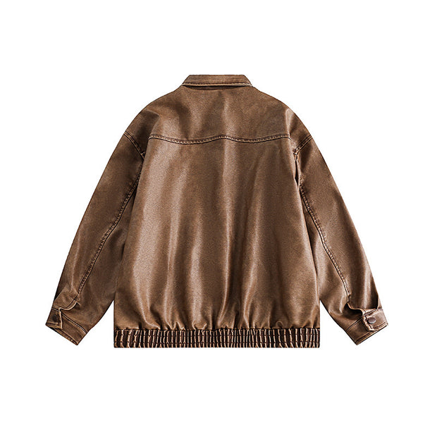 Washed Distressed Japanese Style Jacket