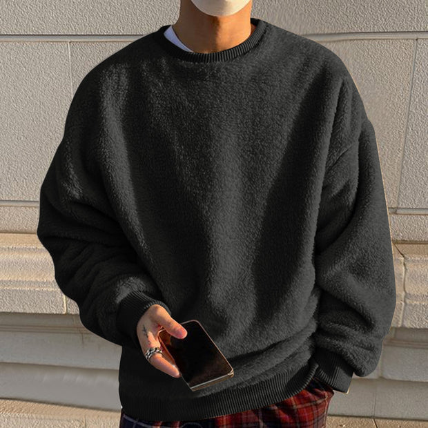 Double-Sided Velvet Sweater