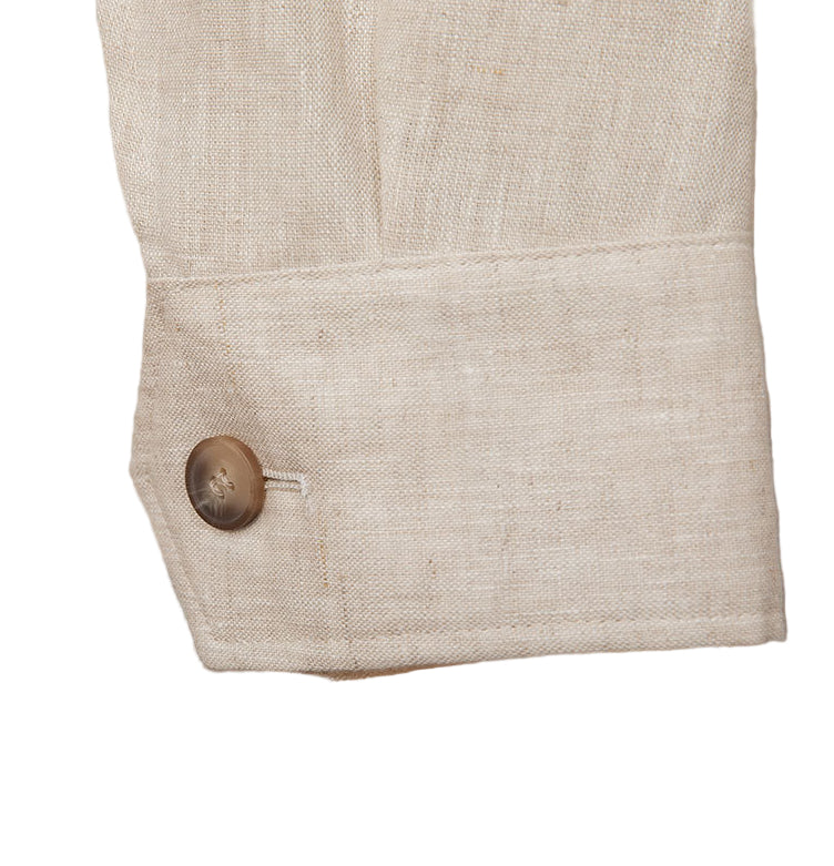 Tailored Retro Casual Linen Jacket