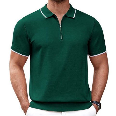 Zipper Polo Shirt