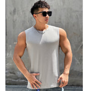Men's Quick-Dry Striped Workout Vest – Sleeveless Summer Training Top