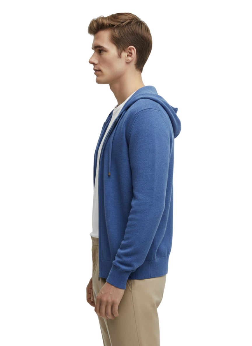 Casual  Zipper Hooded Sweater