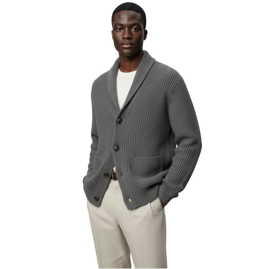 Classic Long Sleeve Knit Cardigan