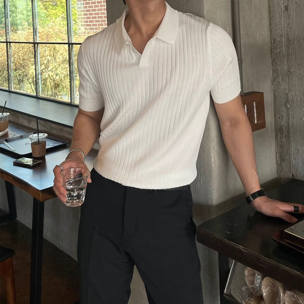 Slim Fit Striped Polo Shirt