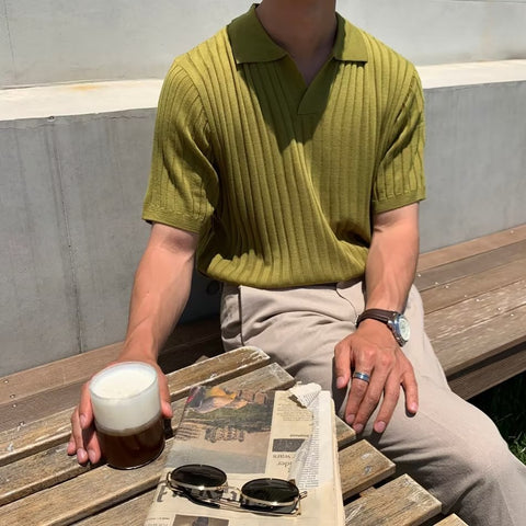 Slim Fit Striped Polo Shirt