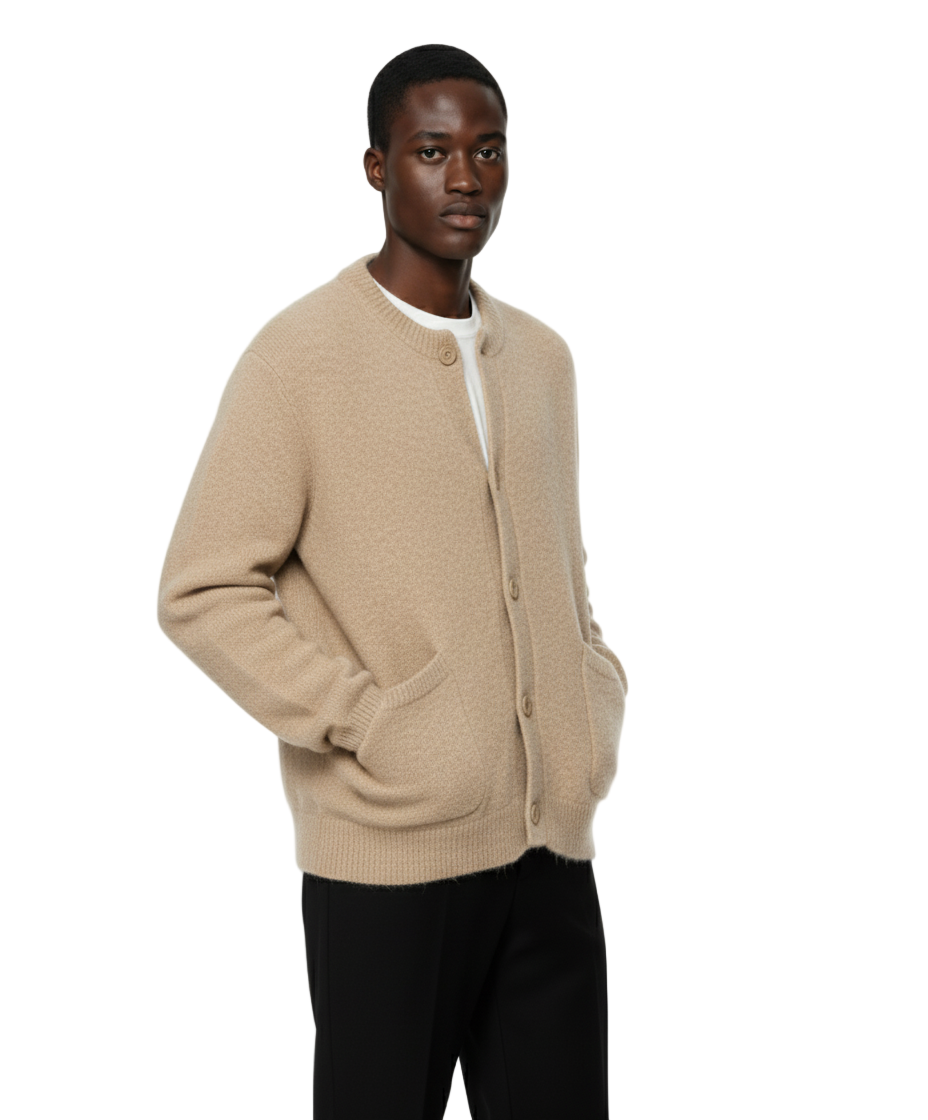 Thick Knit Wool Cardigan