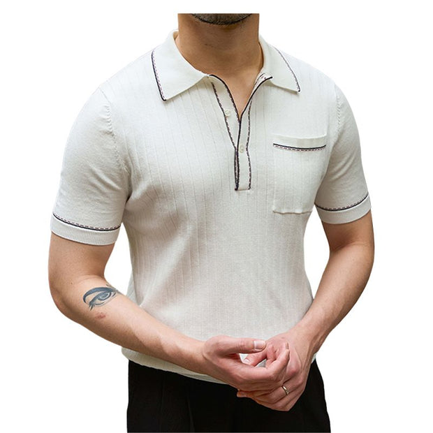 Old Money Short-sleeved Polo Shirt