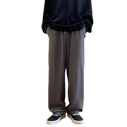 Jacquard Rhombus Draped Casual Pant