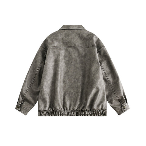 Washed Distressed Japanese Style Jacket