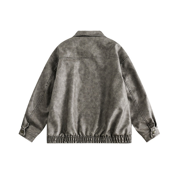 Washed Distressed Japanese Style Jacket