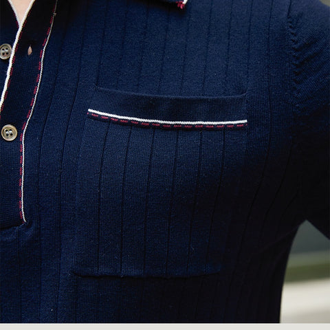 Old Money Short-sleeved Polo Shirt