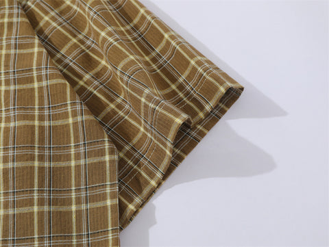 Fashion Plaid Short Sleeve Shirt