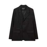 Black Embroidered Decorative Blazer