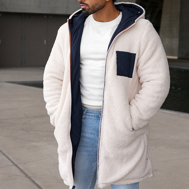Reversible Hooded Windbreaker Coat