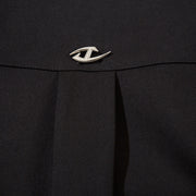 Black Embroidered Decorative Blazer