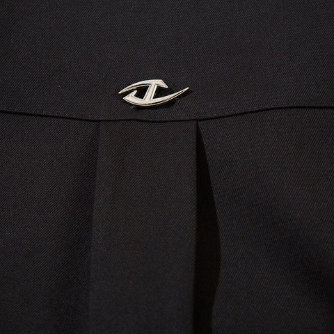 Black Embroidered Decorative Blazer