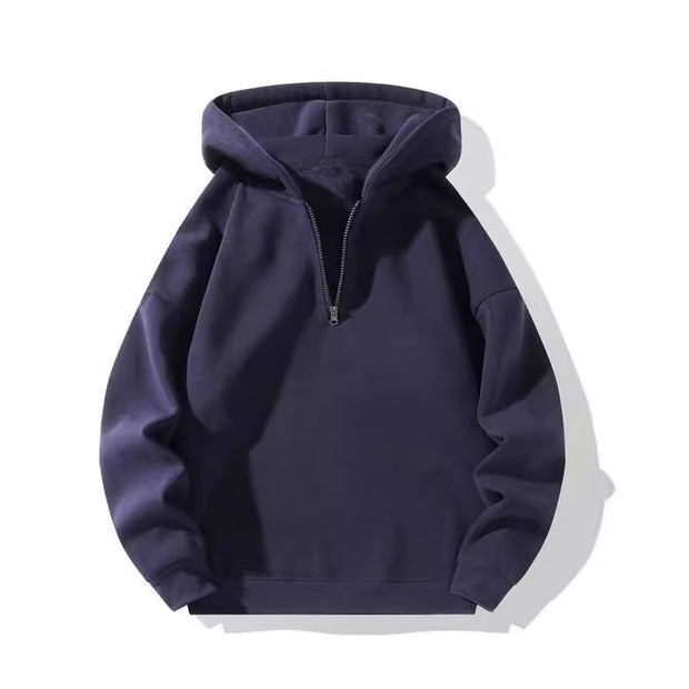 Loose-Fit  Zipper Hoodie