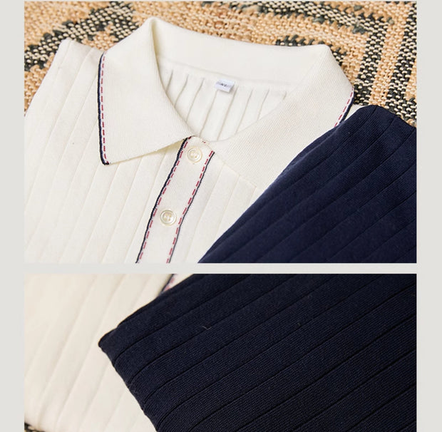 Old Money Short-sleeved Polo Shirt