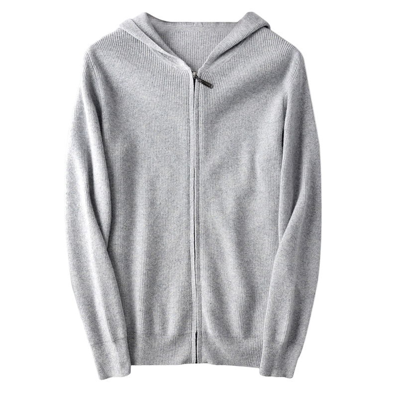 Casual  Zipper Hooded Sweater