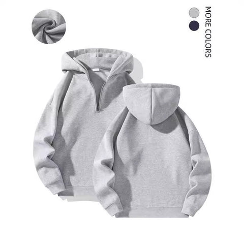 Loose-Fit  Zipper Hoodie