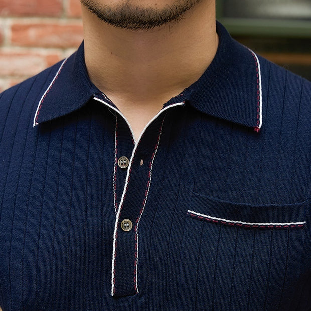 Old Money Short-sleeved Polo Shirt