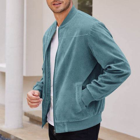 Classic Solid Color Retro Suede Jacket
