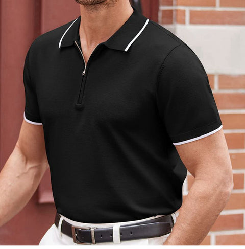 Zipper Polo Shirt