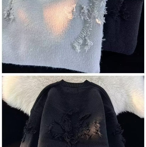 Ripped Knit Sweater