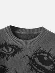 Versatile Contrast Color Knitted Sweater