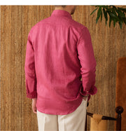 Linen Italian Long Sleeve Casual Shirt