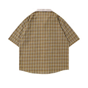 Fashion Plaid Short Sleeve Shirt