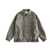 Washed Distressed Japanese Style Jacket