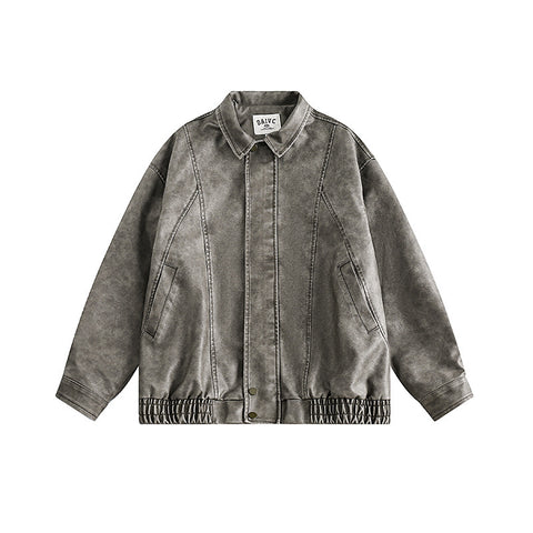Washed Distressed Japanese Style Jacket